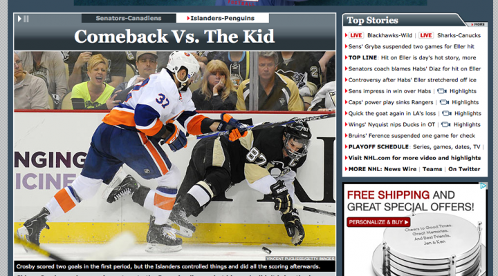 Pittsburgh Penguins v New York Islanders | Stanley Cup Playoffs | National Publications