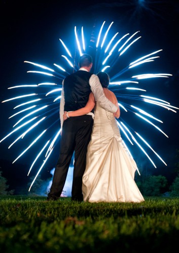 Pittsburgh weddings with fireworks